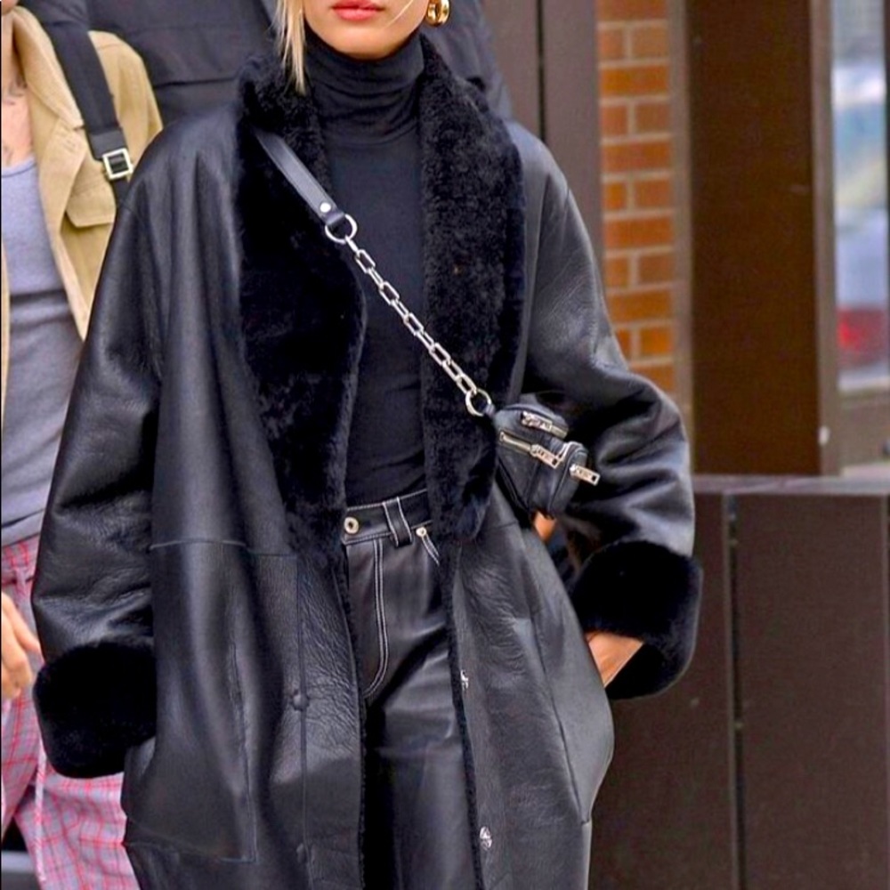 Lamb skin coat